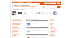 Desktop Screenshot of bestjobdescriptions.com